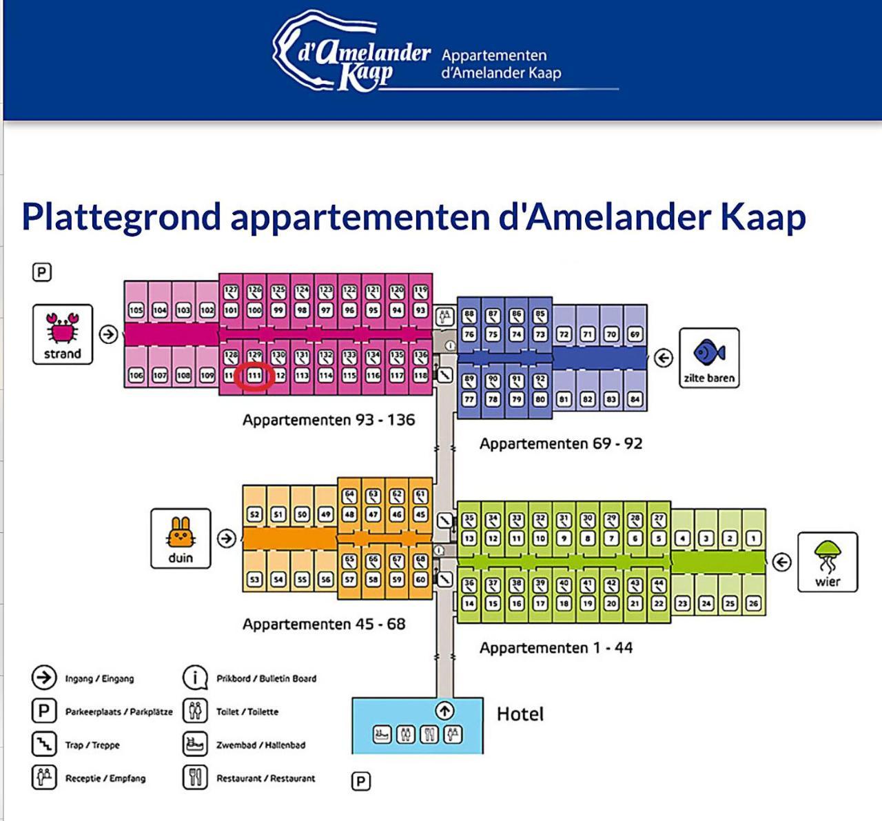 Appartement De Kompaan, Resort Amelander Kaap Hollum  Eksteriør bilde